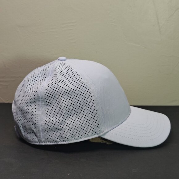 Outdoor Cap Hat Snap Back White Breathable Mesh Wicking Embroidered Dog Logo - Picture 6 of 10
